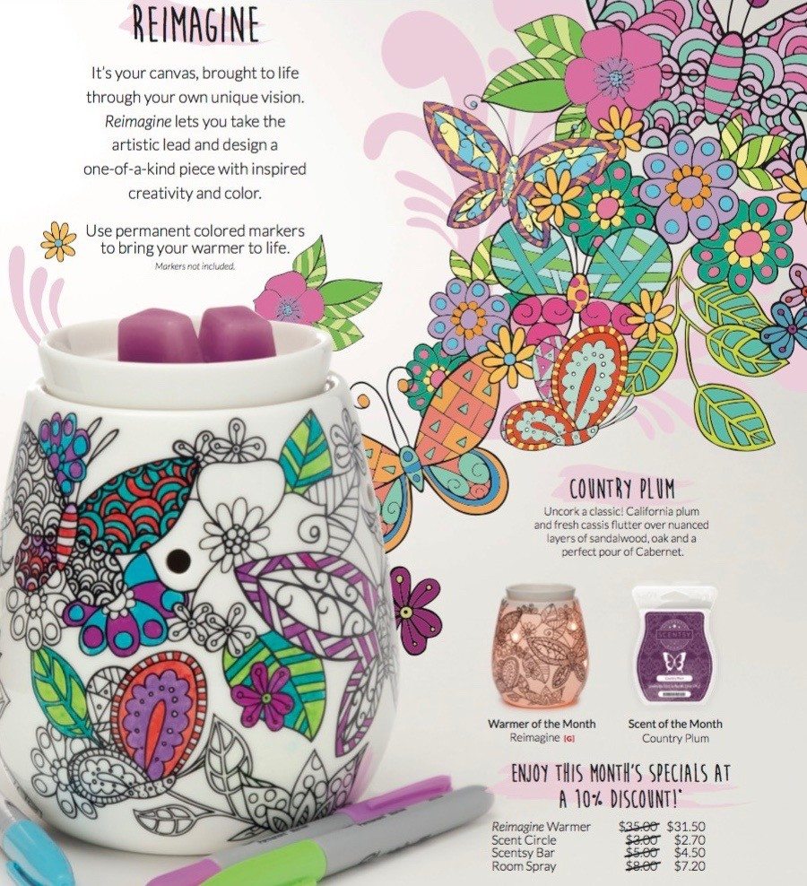 scentsyreimaginewarmeraprilcountryplum - 1