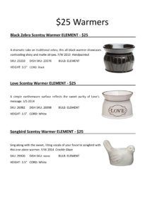 Scentsy Spring/Summer 2016 Product Catalog Cards