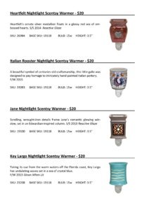 Scentsy Spring/Summer 2016 Product Catalog Cards