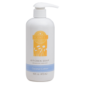 COCONUT COTTON SCENTSY KITCHEN DISH SOAP