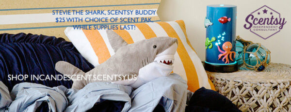 STEVIE THE SHARK SCENTSY BUDDY