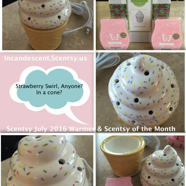 SCENTSY JULY 2016 WARMER & SCENT OF THE MONTH