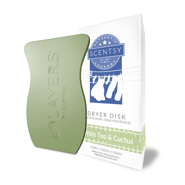 WHITE TEA & CACTUS SCENTSY DRYER DISKS