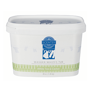 WHITE TEA & CACTUS SCENTSY WASHER WHIFFS TUB 48oz.