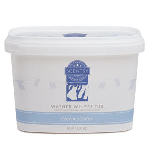 COCONUT COTTON SCENTSY WASHER WHIFFS TUB 48oz.