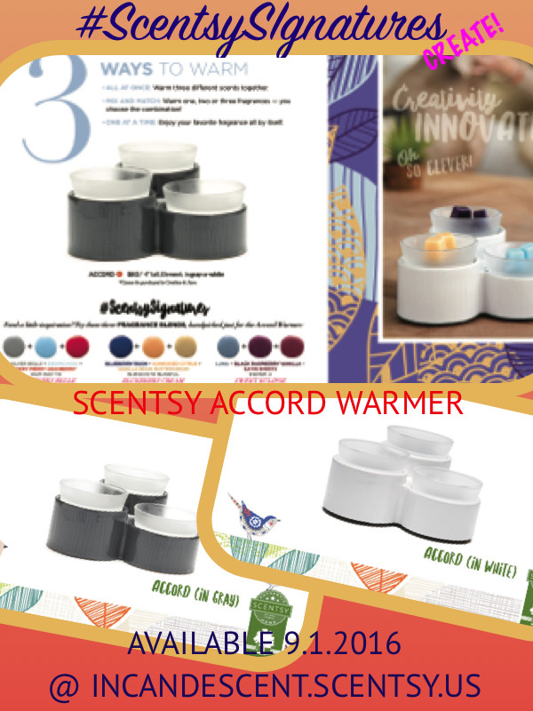 SCENTSY ACCORD WARMER SCENTSY SIGNATURES