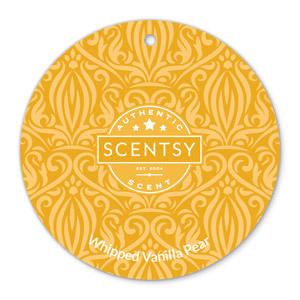 WHIPPED VANILLA PEAR SCENTSY SCENT CIRCLE