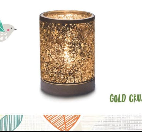 GOLD CRUSH LAMPSHADE SCENTSY WARMER