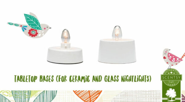 TABLETOP BASE FOR GLASS & CERAMIC SCENTSY NIGHTLIGHT WARMER