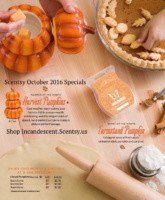 SCENTSY OCTOBER 2016 WARMER AND SCENT OF THE MONTH ~ HARVEST PUMPKINS SCENTSY WARMER AND FARMSTAND PUMPKIN