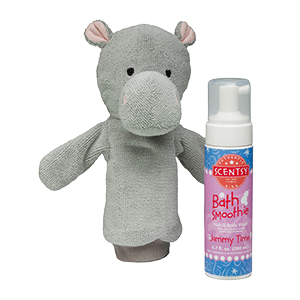 HALLA THE HIPPO SCENTSY SCRUBBY BUDDY + SCENTSY BATH SMOOTHIE