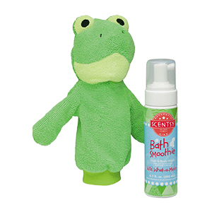 RIBBERT THE FROG SCENTSY SCRUBBY BUDDY + SCENTSY BATH SMOOTHIE