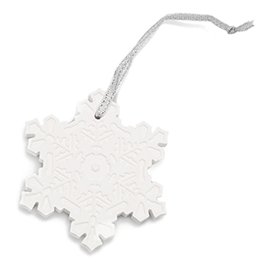 VERY SNOWY SPRUCE SNOWFLAKE CHRISTMAS SCENTSY ORNAMENT