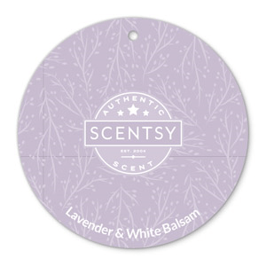 LAVENDER & WHITE BALSAM SCENTSY SCENT CIRCLE