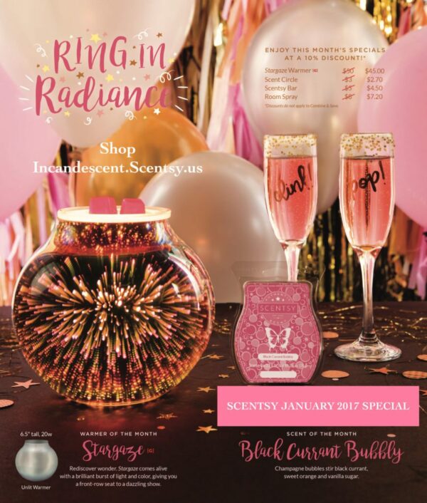 BLACK CURRANT BUBBLY SCENTSY SCENT CIRCLE