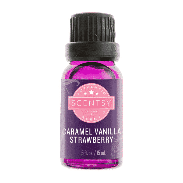 CARAMEL VANILLA STRAWBERRY SCENTSY 100% NATURAL OIL 15 ML