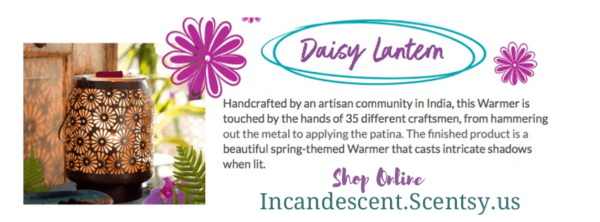 DAISY LANTERN SCENTSY WARMER | DISCONTINUED