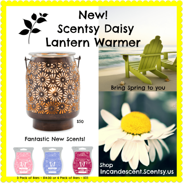 DAISY LANTERN SCENTSY WARMER | DISCONTINUED