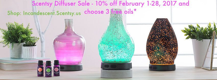 SCENTSY DIFFUSER SALE / SPECIAL FEBRUARY 2017