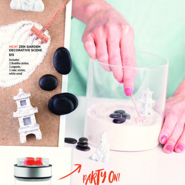 ZEN GARDEN DECORATION FOR MAKE A SCENE SCENTSY WARMER