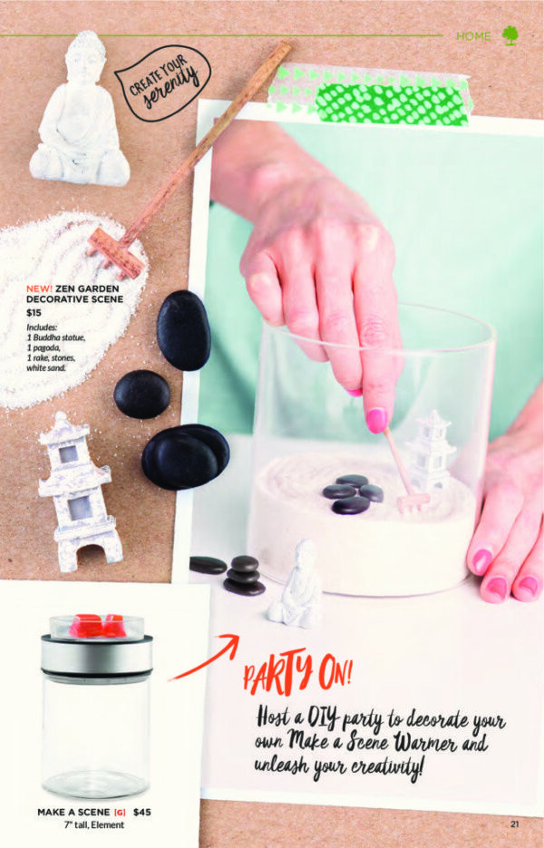 ZEN GARDEN DECORATION FOR MAKE A SCENE SCENTSY WARMER
