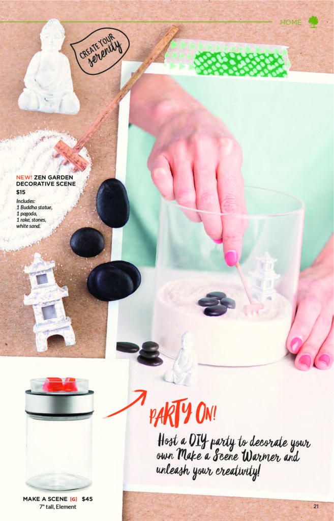 ZEN GARDEN DECORATION FOR MAKE A SCENE SCENTSY WARMER
