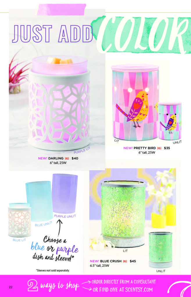 SCENTSY SPRING SUMMER 2017 WARMERS