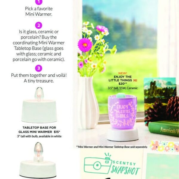 ENJOY THE LITTLE THINGS NIGHTLIGHT SCENTSY WARMER