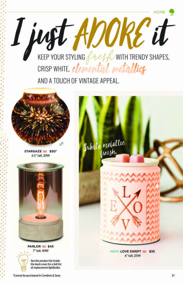 LOVE SWEPT SCENTSY WARMER | DISCONTINUED