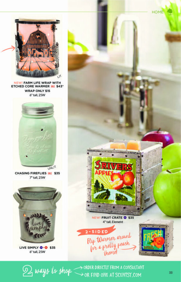 FRUIT CRATE SCENTSY WARMER - DISCONTINUED