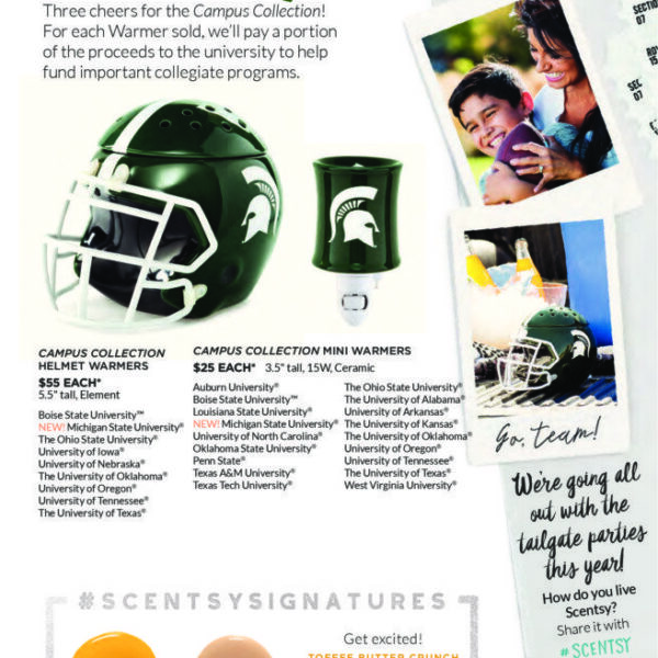 MICHIGAN STATE UNIVERSITY SCENTSY WARMERS