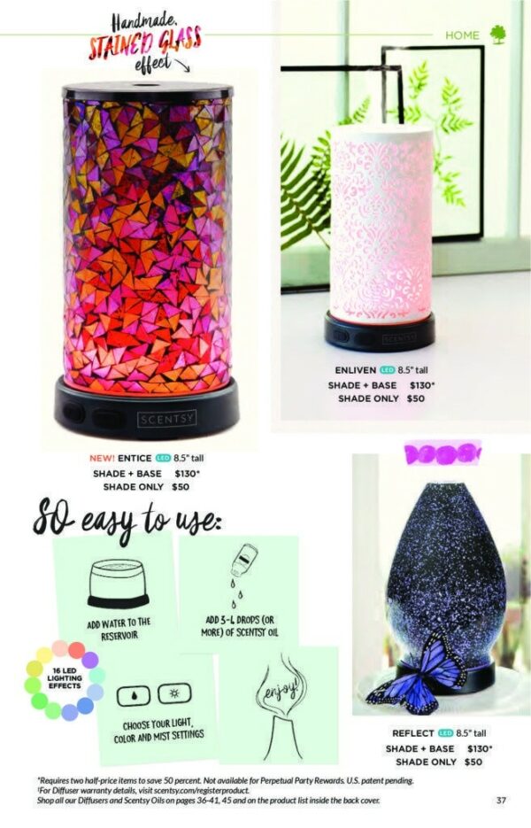 ENTICE SCENTSY DIFFUSER - DISCONTINUED