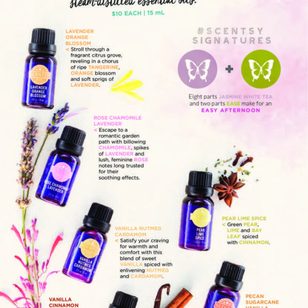 CARAMEL VANILLA STRAWBERRY SCENTSY 100% NATURAL OIL 15 ML