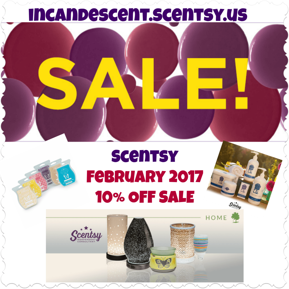 SCENTSY FEBRUARY 2017 SALE!