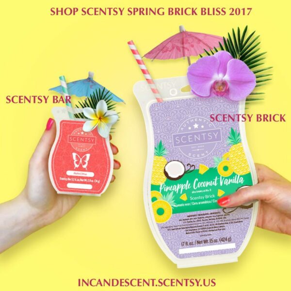 PINEAPPLE COCONUT VANILLA SCENTSY BRICK