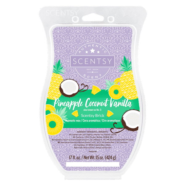 PINEAPPLE COCONUT VANILLA SCENTSY BRICK