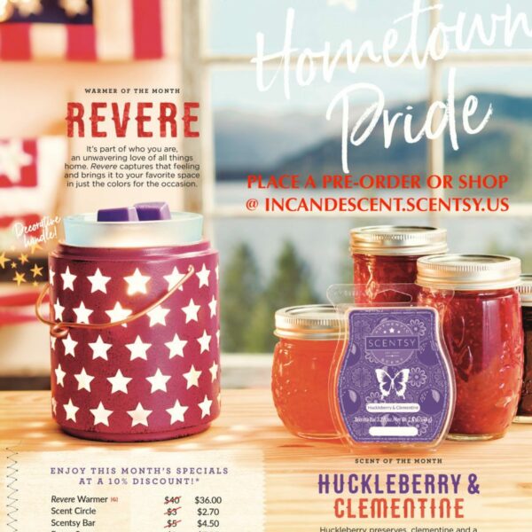 HUCKLEBERRY AND CLEMENTINE SCENTSY SCENT CIRCLE