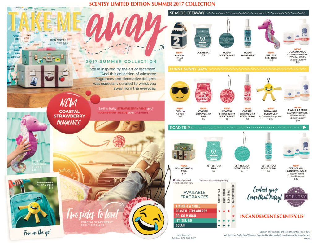 Shop the Limited Edition Scentsy Summer June 2017 Warmer & Fragrance Collection