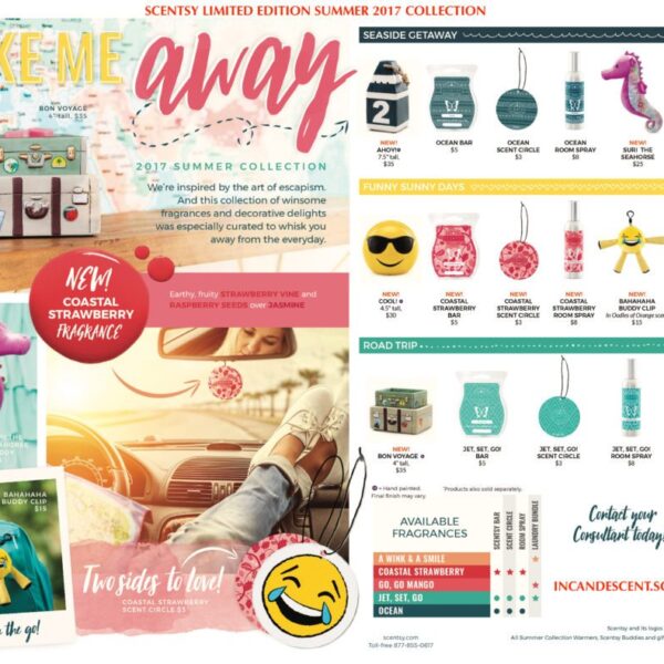 SCENTSY LIMITED EDITION SUMMER COLLECTION JUNE 2017