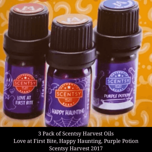 GIFT PACK OF 3 DIFFERENT SCENTSY HARVEST OILS