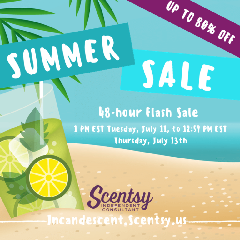 Scentsy Flash SALE! July 11-13th 2017!