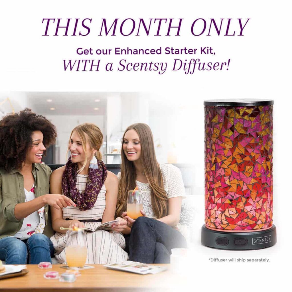 Join Scentsy in August 2017 - Enhanced Starter Kit & Option to get a Scentsy Diffuser Kit