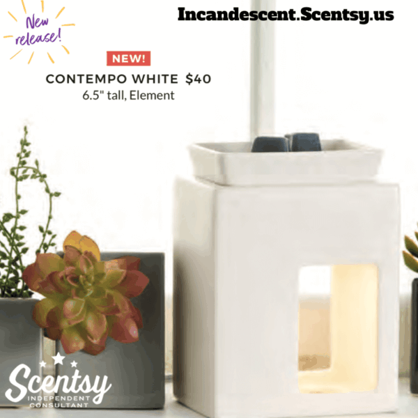 CONTEMPO WHITE SCENTSY WARMER