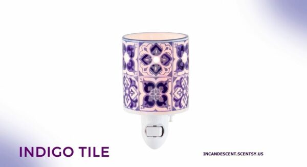 INDIGO TILE SCENTSY NIGHTLIGHT MINI WARMER