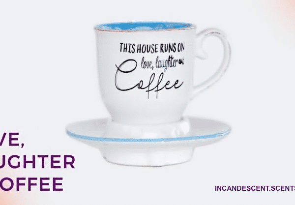 LOVE LAUGHTER COFFEE CUP SCENTSY WARMER | DISCONTINUED
