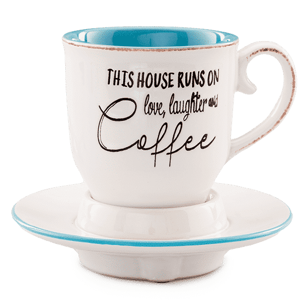 LOVE LAUGHTER COFFEE CUP SCENTSY WARMER | DISCONTINUED