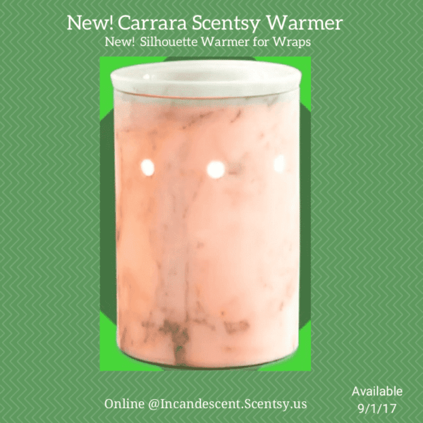 CARRARA SCENTSY SILHOUETTE WARMER WITH  SCENTSY WRAP