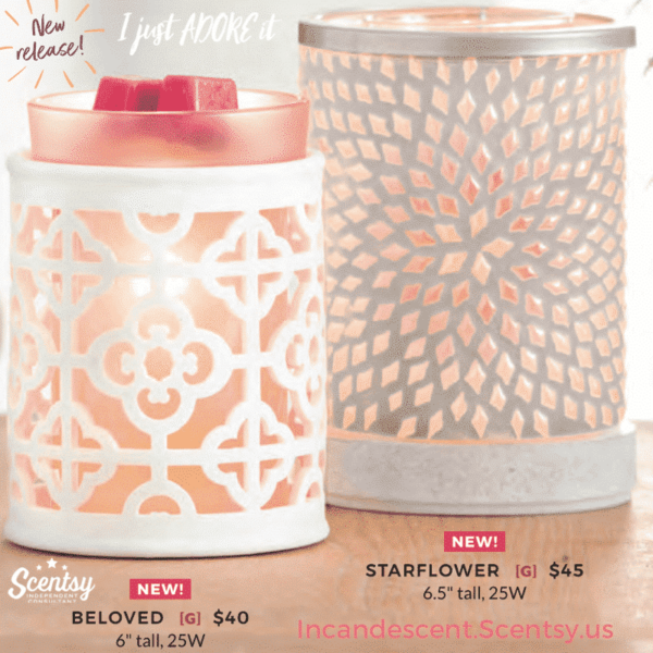 STARFLOWER LAMPSHADE SCENTSY WARMER | DISCONTINUED