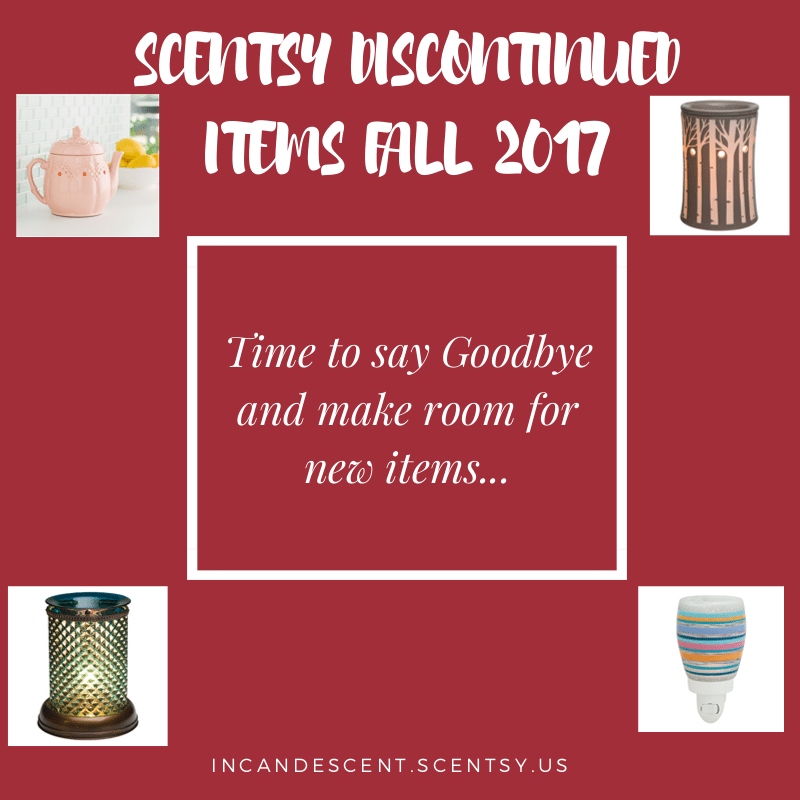 Scentsy Discontinued List for Fall 2017