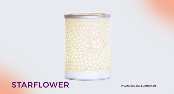 STARFLOWER LAMPSHADE SCENTSY WARMER | DISCONTINUED